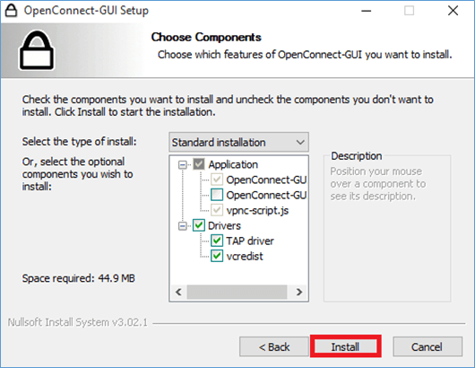 Install OpenConnect Gui Drivers