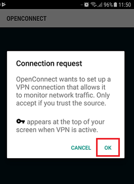 OpenConnect Android Setup