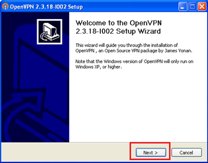 Windows XP OpenVPN