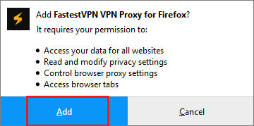 FastestVPN Firefox Extension