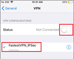 Настройка vpn ipsec на iphone