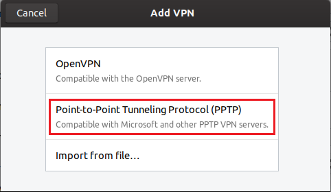 Ubuntu PPTP Setup