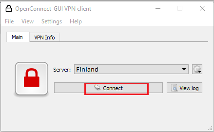 OpenConnect GUI Connect