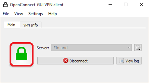 OpenConnect GUI Disconnect