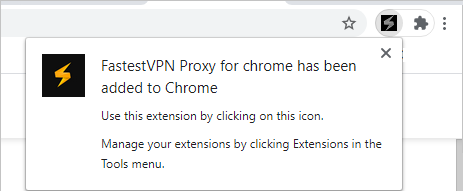 FastestVPN Chrome Extension