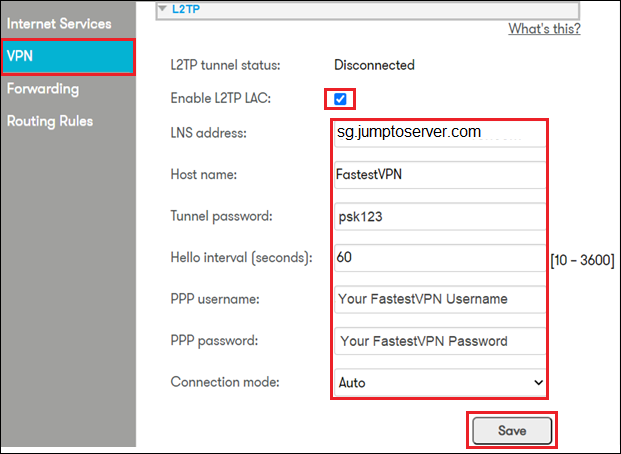 Huawei L2TP VPN Setup